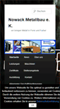 Mobile Screenshot of nowack-metallbau.de