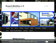 Tablet Screenshot of nowack-metallbau.de